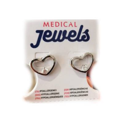 Medical Jewels orecchini cuore